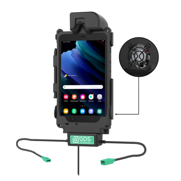 GDS® Cool-Dock™ + Single USB for Samsung Tab Active3 & Tab Active5 & 2 Ram Mounts RAM-GDS-DOCKF-SAM62CDU - immagine 2