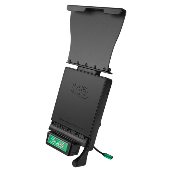 Dock per veicoli con chiusura GDS per Apple iPad Pro 12.9" 3a - 5a generazione Ram Mounts RAM-GDS-DOCKL-V2-AP24CPU
