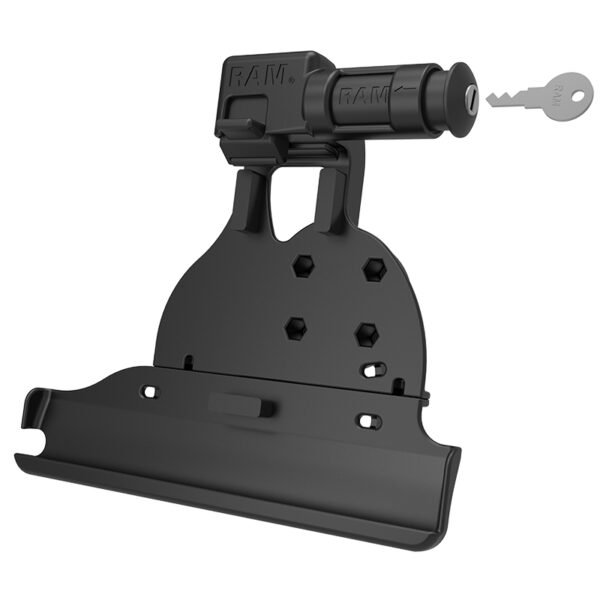 RAM EZ-Roll'r Supporto di bloccaggio con chiave per iPad 6a generazione, Air 2 più Più Ram Mounts RAM-HOL-AP15KLU - immagine 2
