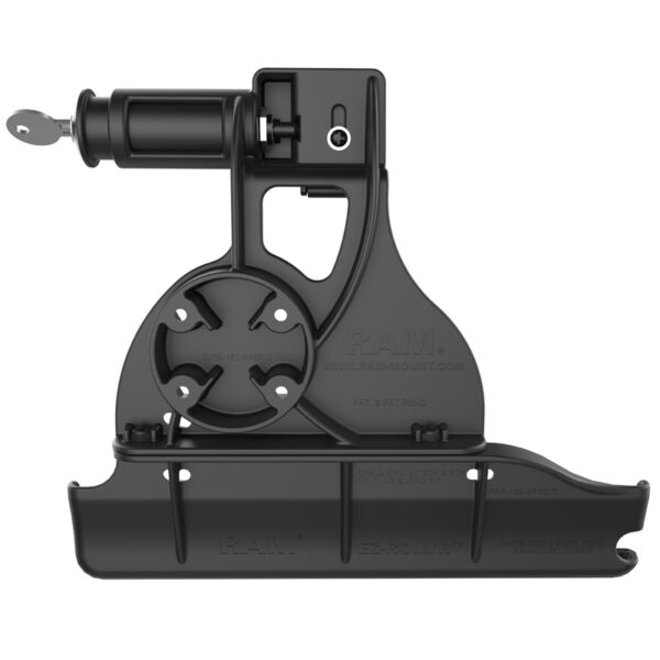 RAM EZ-Roll'r Supporto di bloccaggio con chiave per iPad 6a generazione, Air 2 più Più Ram Mounts RAM-HOL-AP15KLU - immagine 3