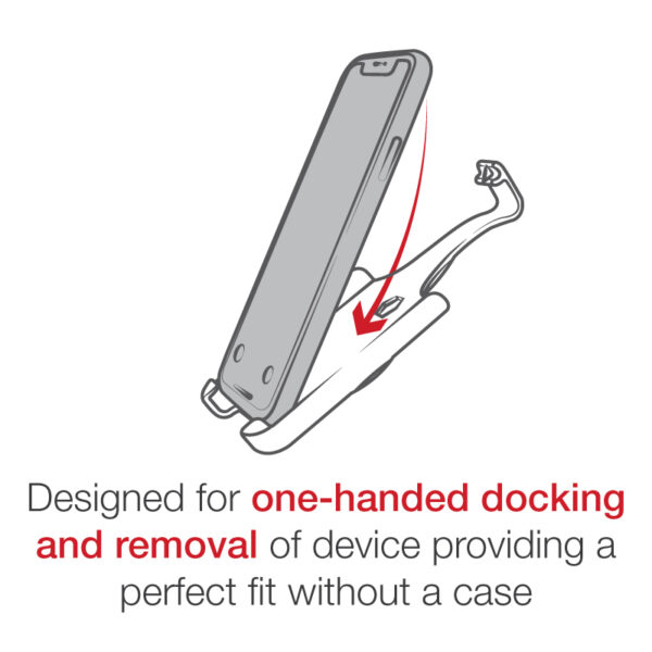 RAM Form-FitCradle per Apple iPhone 12 e 13 Pro Max con Palla Ram Mounts RAM-HOL-AP35BU - immagine 4