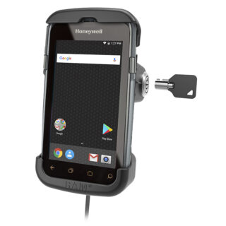 RAM Dock con chiusura a chiave Form-FitPowered per Honeywell CT50, CT60 Series Ram Mounts RAM-HOL-HON7KLU
