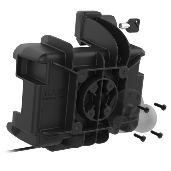 RAM Dock Alimentato con Blocco a Chiave per Panasonic FZ-S1 e FZ-L1 Ram Mounts RAM-HOL-PAN15PKLU - immagine 4