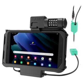 RAM Combo Locking Power più Dual USB Dock per Tab Active5 e 3 Ram Mounts RAM-HOL-SAM58PD2CLU
