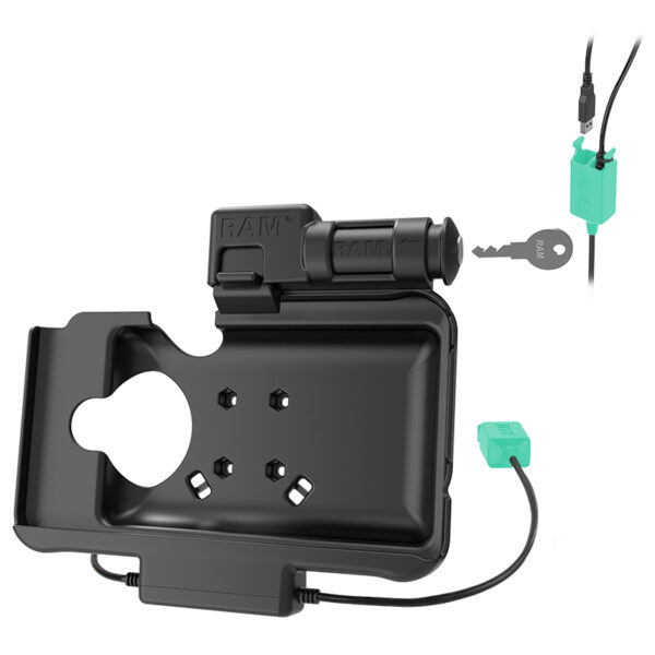Blocco tasti RAM Power più Dual USB Dock per Samsung Tab Active5 e 3 Ram Mounts RAM-HOL-SAM58PD2KLU - immagine 3