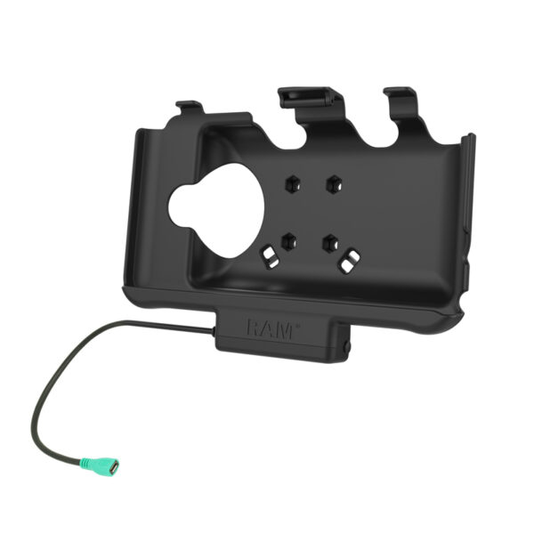 Mascherina Cradle (culla) ram mounts RAM-HOL-SAM60P-CIGU per Tab Active3 & Tab Active5 e Active2 con adattatore ricarica auto - immagine 3
