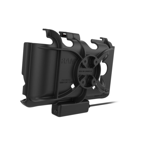 Mascherina Cradle (culla) ram mounts RAM-HOL-SAM60P-CIGU per Tab Active3 & Tab Active5 e Active2 con adattatore ricarica auto - immagine 4