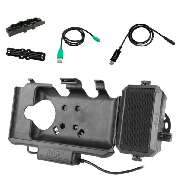 RAM Powered Dock for Samsung Tab Active5 & 3 with Speaker Ram Mounts RAM-HOL-SAM60PD-AUDU - immagine 2