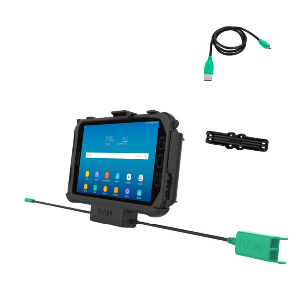 RAM EZ Roll'r Dual USB Dock per Samsung Tab Active5 e 3 Ram Mounts RAM-HOL-SAM60PD2U - immagine 2