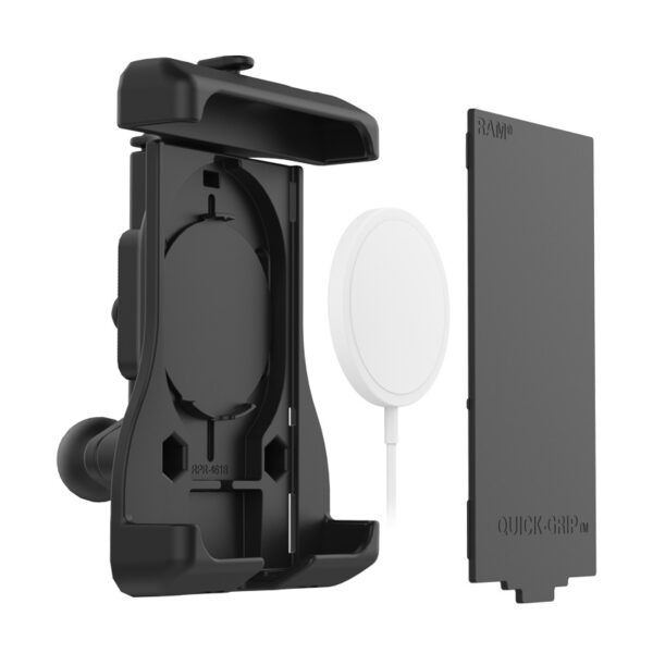 RAM Supporto Quick-Grip con sfera per iPhone serie 12 più MagSafe Ram Mounts RAM-HOL-UN15WBU - immagine 2