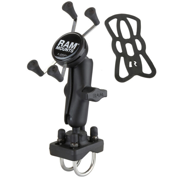 RAM X-Grip Supporto per telefono con doppia base a U Ram Mounts RAM-HOL-UN7B-235U - immagine 2