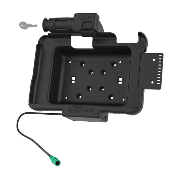 Dock alimentato con chiusura a chiave GDS per Zebra ET5x 8.3" e 8.4" serie Ram Mounts RAM-HOL-ZE10PKLU - immagine 2