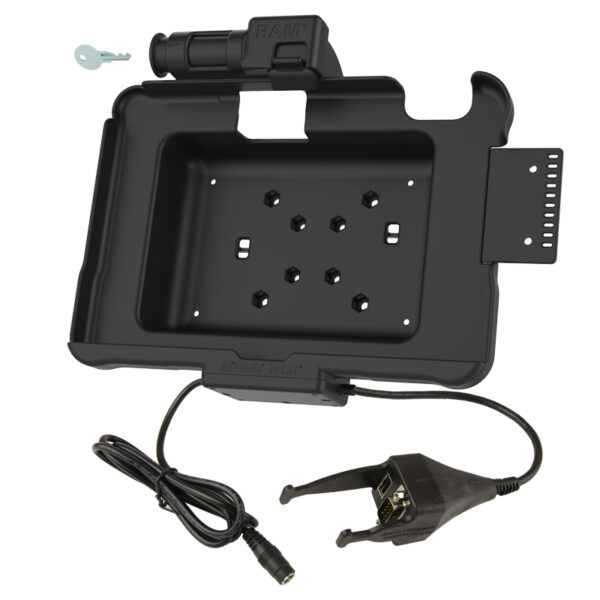 Chiave GDS Locking Power più Data & DB9 Dock per Zebra ET5x 10.1" Series Ram Mounts RAM-HOL-ZE11PDKL-DB9U - immagine 2