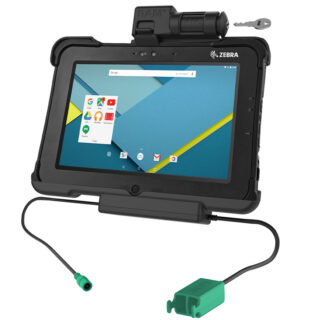 Chiave GDS Blocco Alimentazione più Doppio Dock USB per Zebra XSLATE L10 Ram Mounts RAM-HOL-ZE15PD2KLU