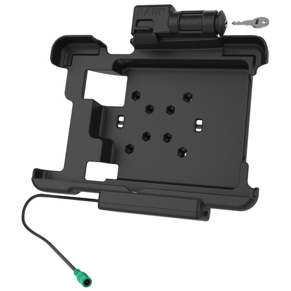 Dock alimentato con chiusura a chiave GDS per Zebra XSLATE L10 Ram Mounts RAM-HOL-ZE15PKLU - immagine 2
