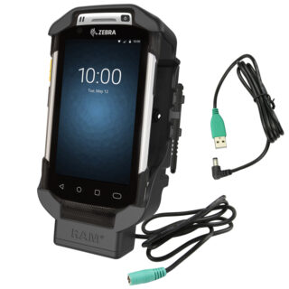 RAM® Form-Fit Powered Dock for Zebra TC70, 72, 75 & 77 Ram Mounts RAM-HOL-ZE7U