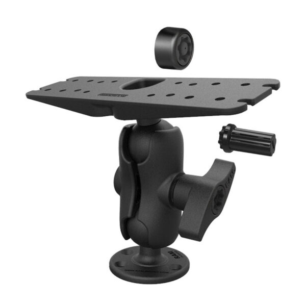 RAM Pin-Lock Supporto Elettronico Marino con Manopola Gimbal - tipo D Corto Ram Mounts RAM-SG-D-111U-C - immagine 2
