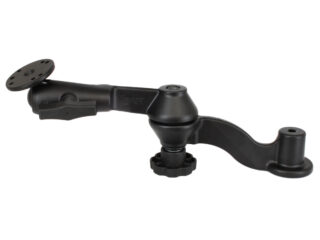 RAM 12" Doppio Braccio Oscillante Curvo con Braccio a presa e Piastra Tonda Ram Mounts RAM-VB-109-6U