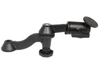 RAM 12" Doppio Braccio Oscillante Curvo con Braccio a presa Girevole e Piastra Tonda Ram Mounts RAM-VB-110-6U