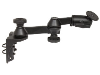 RAM Montaggio su guida verticale con doppi bracci oscillanti da 12" e piastra tonda Ram Mounts RAM-VB-110V-1U