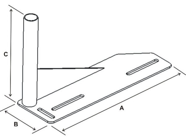 RAM No-Drill Base saldata per Ford Crown Victoria '91-11 più altro Ram Mounts RAM-VB-117 - immagine 2