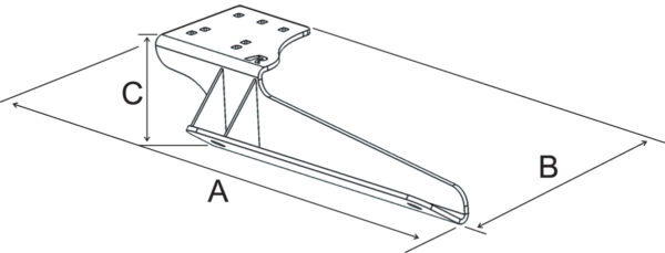 RAM No-Drill Base veicolo per Ford F-250 '99-16 - 750 più Più Ram Mounts RAM-VB-185 - immagine 2