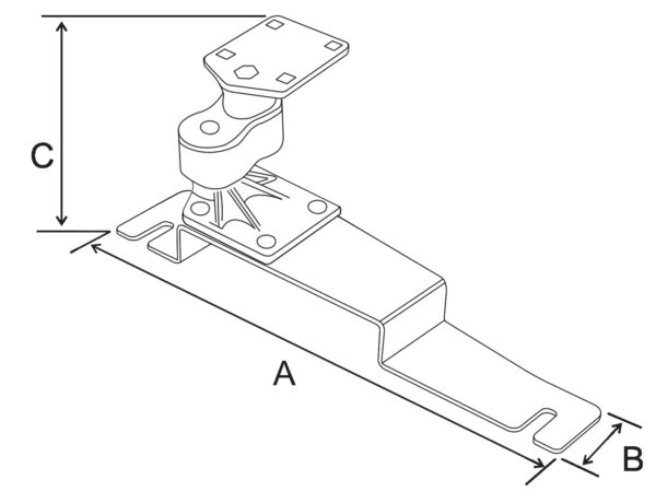 RAM No-Drill Base veicolo per Ford Taurus '13-18 più Altro Ram Mounts RAM-VB-190 - immagine 2