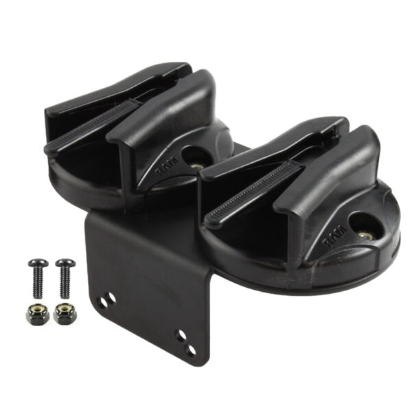 RAM Clip Doppia per Microfono con Staffa a 90 Gradi per RAM Tough-Box Ram Mounts RAM-VC-MC2