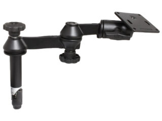 Asta superiore RAM da 4" con doppi bracci oscillanti e piastra VESA 75x75mm Ram Mounts RAM-VP-SW1-4-2461