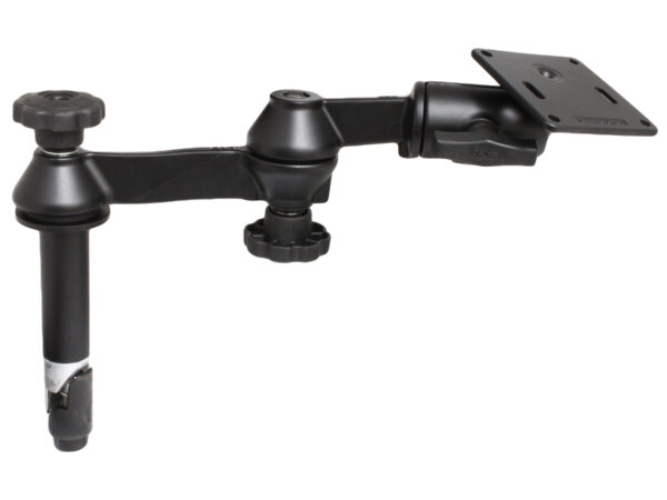 Asta superiore RAM da 4" con doppi bracci oscillanti e piastra VESA 75x75mm Ram Mounts RAM-VP-SW1-4-2461