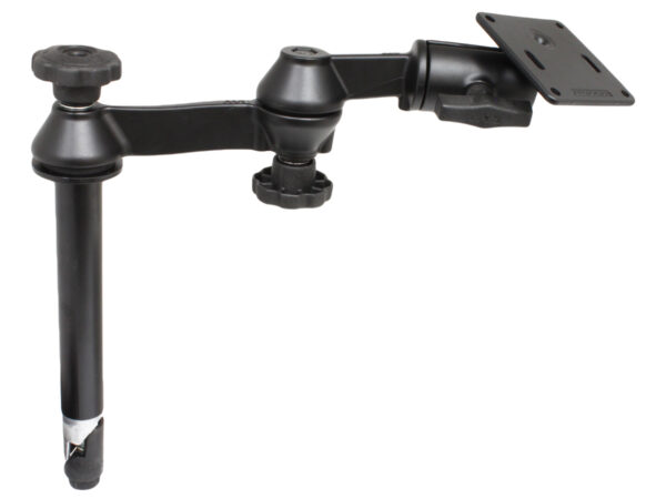 Asta superiore RAM da 8" con doppi bracci oscillanti e piastra VESA 75x75mm Ram Mounts RAM-VP-SW1-8-2461
