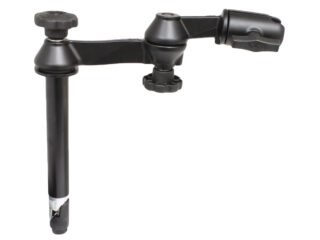 RAM® 8" Upper Pole with Double Swing Arms Ram Mounts RAM-VP-SW1-8NB
