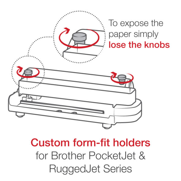 Attacco con bullone a U RAM per Brother PocketJet serie - Lungo Ram Mounts RAM-VPR-101-D-235U - immagine 2