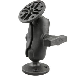 RAM Montaggio a Sfera Doppia in Composito con Due Piastre Tonde - Corto Ram Mounts RAP-101U-B