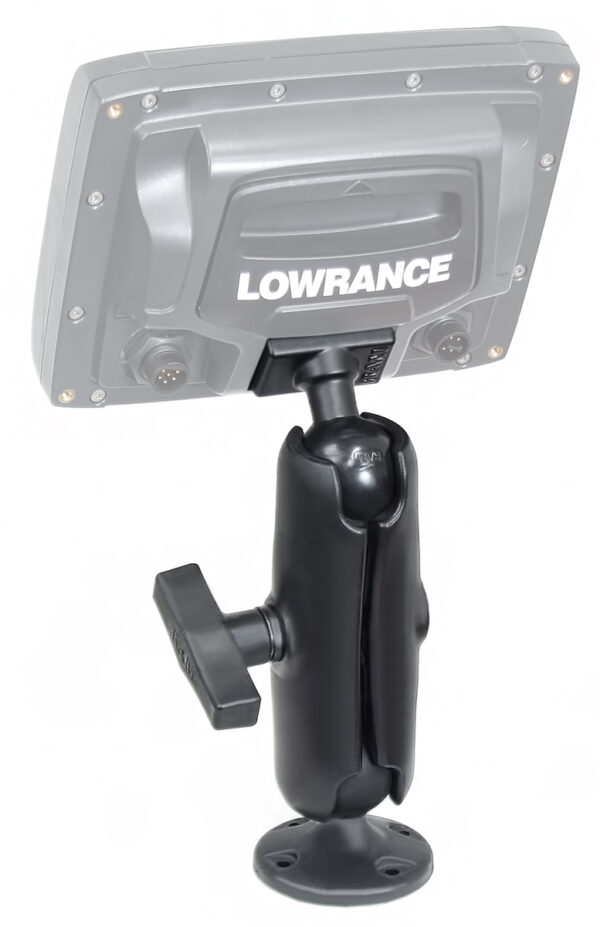RAM Doppio supporto a sfera composito per Lowrance Elite-5, Mark-5 più altro Ram Mounts RAP-101U-LO11