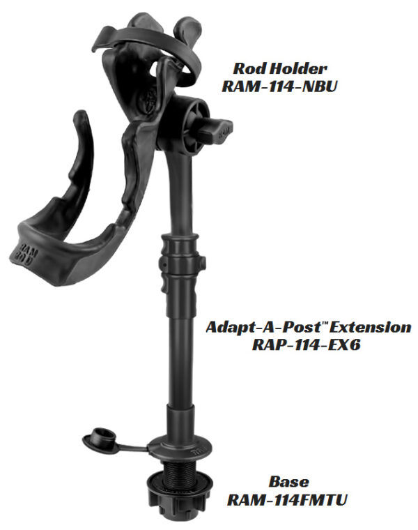 RAM Adapt-A-Post 9" Asta di Prolunga Ram Mounts RAP-114-EX6 - immagine 3