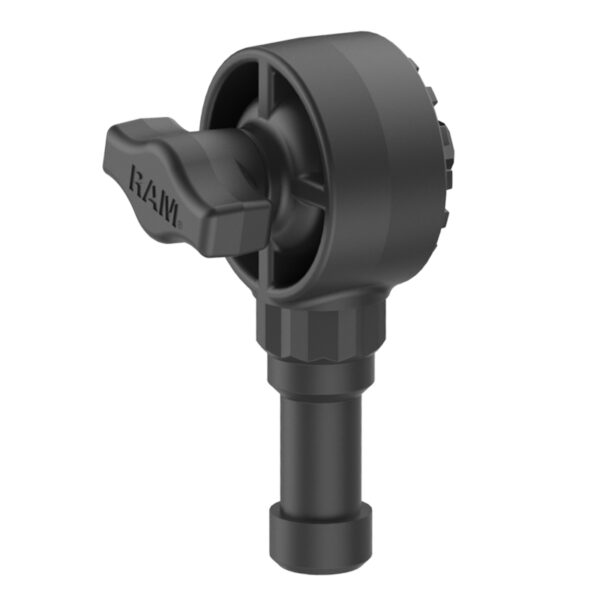 RAM ROD 2" Reggisella Lungo Scanalato con Manopola Ram Mounts RAP-114-P2U