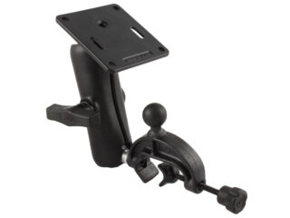 RAM® Clamp Base with Double Ball Mount with 75x75mm VESA Plate Ram Mounts RAP-121-GLU1U
