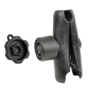 Braccio a doppia presa in composito RAM con manopola di sicurezza RAM Pin-Lock a 5 pin Ram Mounts RAP-201-S-KEY5U