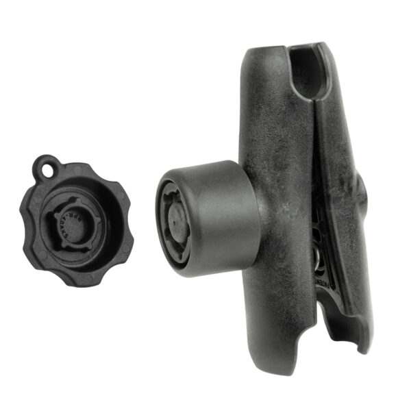Braccio a doppia presa in composito RAM con manopola di sicurezza RAM Pin-Lock a 5 pin Ram Mounts RAP-201-S-KEY5U