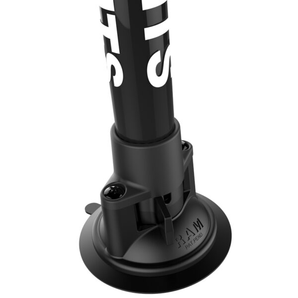 RAM Twist-Lock Supporto a ventosa con palo da 18" e adattatore per action cam Ram Mounts RAP-224-18-A-GOP1 - immagine 3