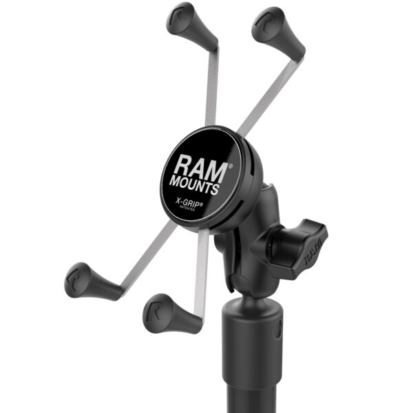 RAM X-Grip Supporto per telefono di grandi dimensioni con base Twist-Lock RAM e palo da 18" Ram Mounts RAP-224-18-A-UN10 - immagine 2