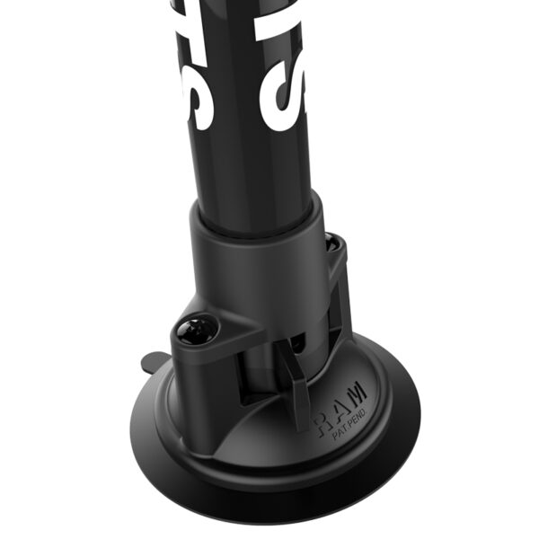 Supporto per telefono RAM X-Grip con base a ventosa Twist-Lock RAM e palo da 18" Ram Mounts RAP-224-18-A-UN7 - immagine 3