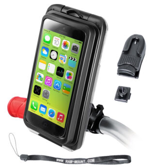 RAM Aqua Box Pro 20 per iPhone 5 con RAM EZ-On/Off Supporto per bicicletta Ram Mounts RAP-274-1-AQ7-2-I5