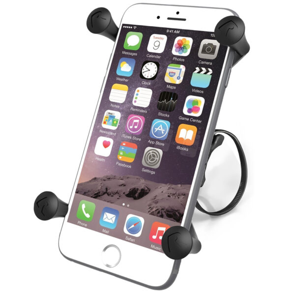 RAM X-Grip Supporto per telefono di grandi dimensioni con base per bicicletta RAM EZ-On/Off Ram Mounts RAP-274-1-UN10 - immagine 3