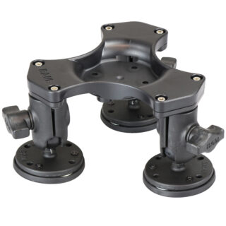 RAM Tripla Sfera e Presa Base Magnetica con Schema Fori AMPS Ram Mounts RAP-365B-1-339U