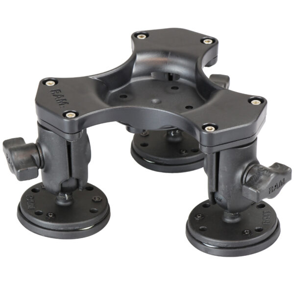 RAM Tripla Sfera e Presa Base Magnetica con Schema Fori AMPS Ram Mounts RAP-365B-1-339U