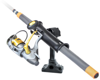 RAM Tubo Jr. Portacanna con Paratia/Base Superficie Piana - 6" Post Ram Mounts RAP-390-BMPU