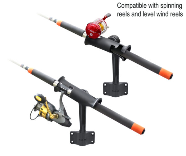 RAM Tube Jr. Portacanna con Base Paratia - 6" Post Ram Mounts RAP-390-BU - immagine 3