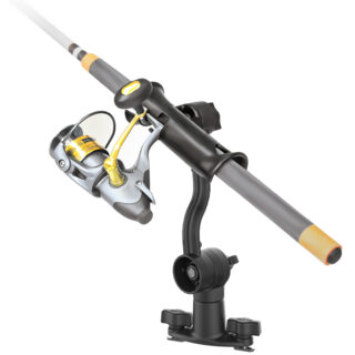 RAM Tube Jr. Portacanna con braccio di estensione e base per binario con doppio bullone a T Ram Mounts RAP-390-PA-421